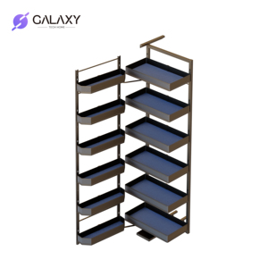 FANKE SÉRIE TOUT ALUMINIUM Design Moderne Écologique Multifonctionnel Unité de Rangement Haute à 4 Étagères avec Panier Coulissant pour Cuisine - Product Image 1