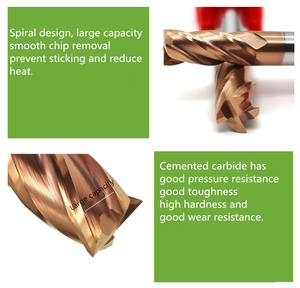 Outils de coupe de fraise en bout de prix usine pour machine cnc 4 flûte acier hss - Product Image 4