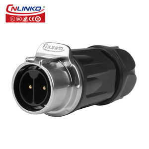 Fabricante de conectores Cnlinko IP68 M20 LP20 2 pines tipo tornillo hembra macho enchufe impermeable Cable conectores de aviación - Product Image 3