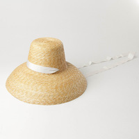 Vente en gros Nouveau chapeau de soleil populaire en forme de lampe pour femmes Grand large bord d'été pour la plage Chapeau de voyage haut de gamme avec protection UV pour femmes