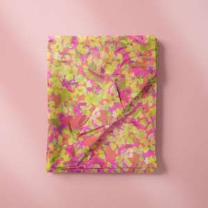 ลายพิมพ์ดอกไม้แบบนามธรรมใหม่ปี 2025 ผ้าฝ้ายออร์แกนิค 100% ลายพิมพ์ดิจิทัลแบบกำหนดเองสำหรับชุดเด็ก - Product Image 4