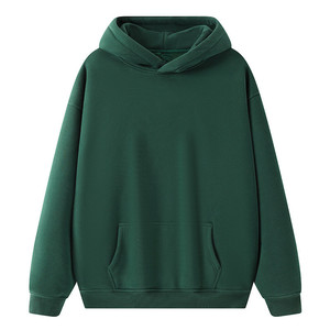 Sudaderas con capucha con estampado de bordado de logotipo personalizado de alta calidad para hombre, Jersey deportivo informal de talla grande de estilo suelto en blanco de lana pesada - Product Image 6