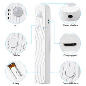 USB Có Thể Sạc Lại LED 2835 SMD Dải Không Thấm Nước Cảm Biến Chuyển Động Ánh Sáng Cho Phòng Ngủ Nhà Bếp Tủ Quần Áo - Product Image 5