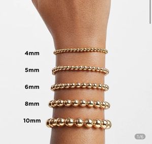 Özel E Newton ile Charm mektup inci doğal taş paslanmaz çelik altın kaplama boncuk streç kadınlar için boncuklu bilezik Femme - Product Image 6