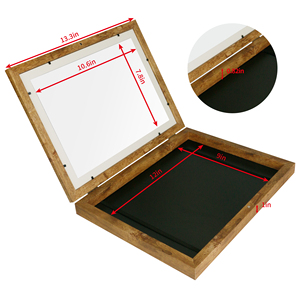 Cornice per Disegni dei Bambini Intercambiabile in <span class=keywords><strong>Legno</strong></span> Nero, Rosa, Blu con Vetro Infrangibile - Product Image 2