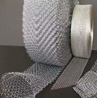 Maille métallique tricotée en acier inoxydable personnalisée pour la séparation du gaz et de l'huile et la protection contre la brume
