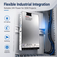 Alimentation électrique PFC personnalisée RSP-500-24 AC DC 500W 24V 21A SMPS, alimentation à découpage mince, industrielle, sortie simple, réglable