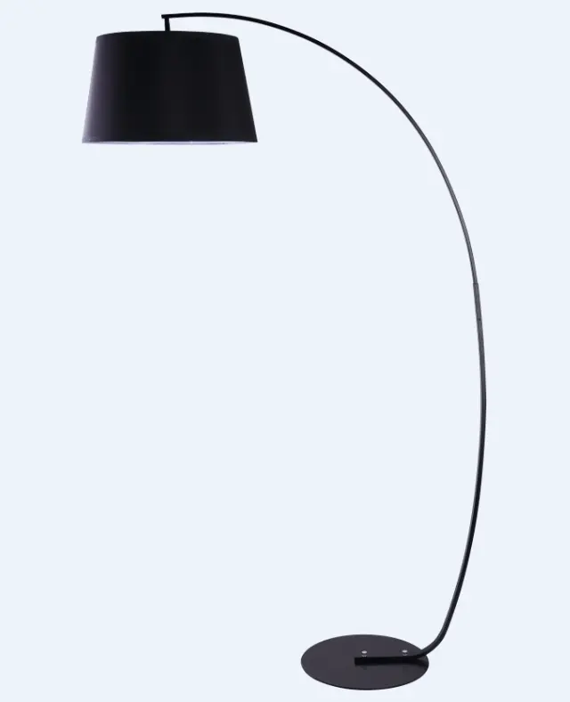 Stof Schaduw Metalen Base Moderne Mode Eenvoudige Arc Floor Lamp/Licht