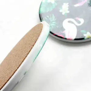 Absorbent/Matt/Shinny Ceramic Coasters Stone Coasters For Drinks With Cork China Coaster And Ceramic Coasters