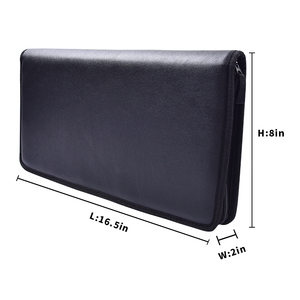 Sac de transport rembourré pour couteaux de cuisine avec logo personnalisé, étui de rangement de cuisine imperméable, sac de voyage professionnel en <span class=keywords><strong>cuir</strong></span> pour couteaux de chef - Product Image 2