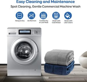 Couverture lestée en polaire cachemire double face Couverture chauffante Couvertures lestées Adulte Minky 150x200 - Product Image 4