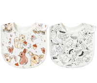 Bavoirs pour bébés nouveau-nés du Danemark, garçons et filles, lot de 2, en coton doux, antibactériens, écologiques, absorbants, lavables en machine