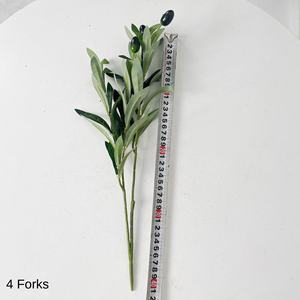 Tissu de feuille d'olivier crypté de fruits de branche d'olivier de Style nordique pour le salon de mariage <span class=keywords><strong>Table</strong></span> à manger hôtel utiliser tissu d'herbe - Product Image 6