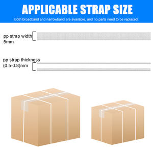 Wallepac Hochwertige A2T Desktop 5Mm Pp Strap Halbautomat ische Kunststoff-Umreifung maschine Preis Tragbare Kartons <span class=keywords><strong>Banding</strong></span> <span class=keywords><strong>Machine</strong></span> - Product Image 3