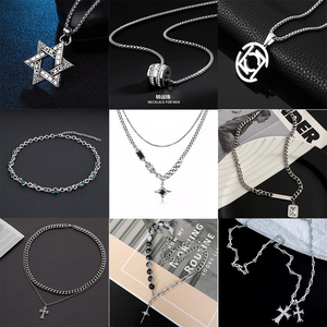 Collar <span class=keywords><strong>de</strong></span> Cadena <span class=keywords><strong>de</strong></span> Acero <span class=keywords><strong>de</strong></span> Titanio para <span class=keywords><strong>Hombre</strong></span>, Resistente a <span class=keywords><strong>la</strong></span> Decoloración, Simple y Versátil, <span class=keywords><strong>de</strong></span> Alta Gama, Personalizado para Mujer, Superventas - Product Image 3