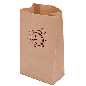 Sacs en papier kraft et enduits anti-graisse jetables pour le stockage et l'emballage des aliments - Product Image 2