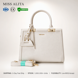 Borsa a Mano Classica Retrò con Chiusura a Cerniera in Morbida Pelle PU, Capacità 3L+, Impermeabile, Borsa a Spalla da Donna di <span class=keywords><strong>Design</strong></span> Miss Alita - Product Image 1