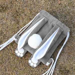 Nhà Máy Bán Buôn Hot Bán Nhung Thỏ Ba Lô Cho Sinh Viên Mới Món Quà Kỳ Nghỉ Dễ Thương Sang Trọng Đuôi Thỏ Túi - Product Image 3