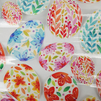 Offre Spéciale motif floral d'impression numérique personnalisé sur tissu en vinyle transparent 100% TPU pour la fabrication de sacs