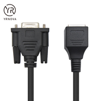 Cable de Consola DB9 Macho a RJ45 Hembra, Adaptador Serial RS232 de 9 Pines, D-Sub, Aislamiento de PVC, Clasificación IP65, CE, para Cable de Red