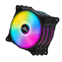 Ventilador de Refrigeración CF120 ARGB de 120 mm, Blanco, PWM, Silencioso (20dBA), 5V, Sincronización en Cadena, para Computadoras de Juego, Proveedor OEM al por Mayor