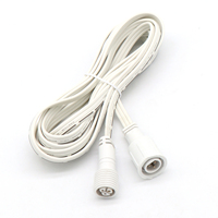GJQ 10FT 20AWG Weißes DC 5,5mm X 2,5mm Buchse auf 5,5mm X 2,5mm Stecker Stromverlängerungskabel für Stromquellen-Zubehör