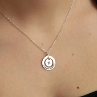 Collier coordonné délicat avec étoile du nord Pendentif de localisation personnalisé Collier de coordonnées GPS Cadeau de moment marquant