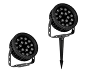 Projecteur LED extérieur IK08 pour éclairage d'arbres de jardin, lampe à piquet étanche IP66 pour allée et cour, éclairage nocturne