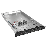 Mini boîtier de contrôle industriel 1U Double carte mère Xeon Eatx 650 Deep 19 pouces Rack Server 4 stockage sur disque dur USB ACryl Fan Stock
