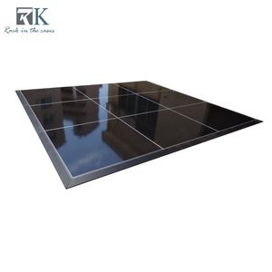 Black Dance Floor Panels Interlocking Dance Floor Event Dance Flooring for Wedding Hotel Trade Show Use - Product Image 1