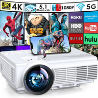 2023 nouveau Design CCC/CE/RoHs/ FCC/PSE TFT 4.0 ''LCD projecteur système 100 Ansi luminosité multi-langue projecteurs intelligents