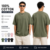 Zomercollectie 2026 Veelzijdig effen heren T-shirt met korte mouwen Casual 100% katoen 200 gram Geëmbossed design