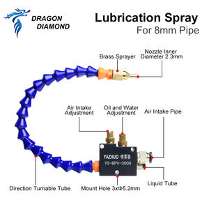 Sistema di lubrificazione del tubo dell'aria dello spruzzo della nebbia d'acqua di raffreddamento mandrino spruzzatore dell'olio del liquido di raffreddamento Spray di lubrificazione per fresatura dell'incisore del tornio cnc - Product Image 4