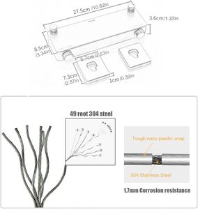 Nhà Máy Giá đôi rút lại quần áo máy sấy dòng 17ft thép không gỉ Wall Mount cho khách sạn căn hộ - Product Image 3