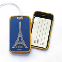 Etiqueta de Equipaje de Viaje Única con Nombre Bordado, Etiquetas de Equipaje con Logotipo Personalizado, Tela Lavable
