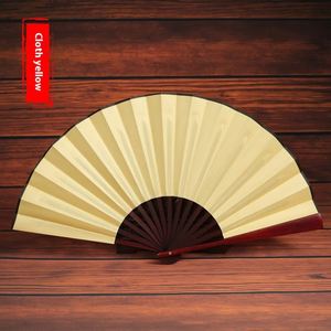 Éventail pliant en tissu personnalisé avec logo en bambou pour homme, grand format, vente en gros - Product Image 3