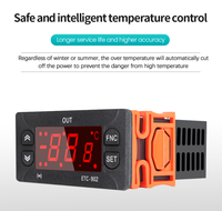 Contrôleur de température numérique ETC-902 Thermostat économique lcd contrôleur de température numérique intelligent