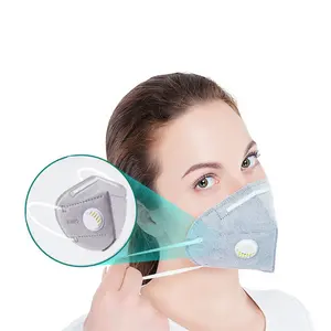 Disposable KN95 Respirator Mask Activated Carbon Air Filter With Valve Facemask Disposable Respirators