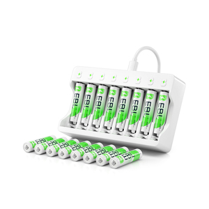 แบตเตอรี่ AAA แบบชาร์จได้ EBL พร้อมที่ชาร์จ 1100mAh NiMH 1.2V ชาร์จได้มากถึง 1200 ครั้ง แบตเตอรี่รีโมทแบบชาร์จได้ 2500mAh - Product Image 2