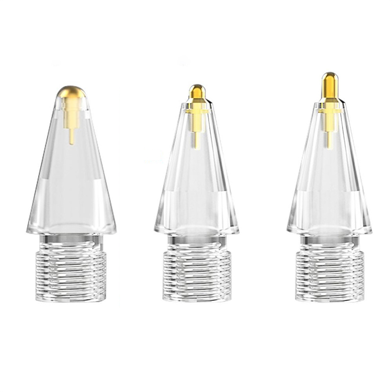 Сменный стилус с золотым наконечником, Прозрачные наконечники для Apple Pencil 2, Модернизированный сенсорный стилус, аксессуар для Ipad