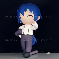 Personnage animé gonflable de poupée gonflable de fille de fille gonflable pour la décoration ou la publicité ou les événements