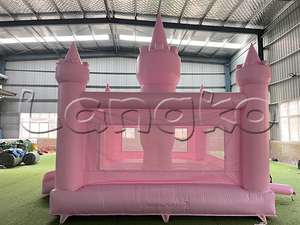 Nuevos castillos populares inflables comercial <span class=keywords><strong>Castillo</strong></span> de salto hinchable Casa de gorila Rosa inflable para niñas - Product Image 2