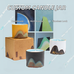 Custom Ceramic Jar Handmade Chinese Wind Style <strong>50G</strong> Soy Wax Scented <strong>Candle</strong> Aromatherapy Non Toxic Home Decoration Wedding Holiday - Product Image 2