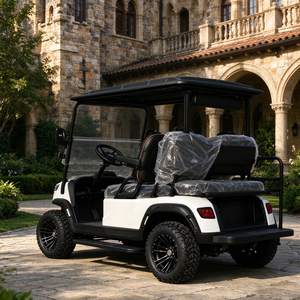Carrito de Golf Eléctrico Elevado de 4 Plazas con Neumáticos de 12/14 Pulgadas y Batería de Iones de Litio para Resort - Product Image 1