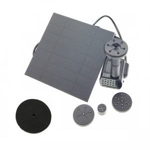 Pompe à eau solaire 1,2W, fontaine carrée, port de décharge 8,5mm, hauteur de refoulement 1,5M, corps en ABS pour bassin de jardin - Product Image 2