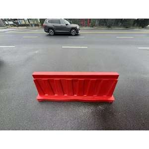Buona qualità HDPE barricata blocco stradale barriera di sicurezza del traffico 2m acqua cavallo riempito recinzione barriera - Product Image 3