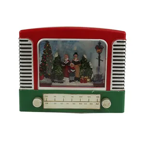 Hot Sale Factory Custom Resin tree christmas christmas products Mini Christmas TV Decoration