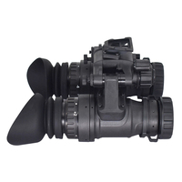 Casque de vision nocturne LinduNV PVS 31 avec binoculaire GP 1400FOM Gen2+ 1x grossissement, étanche IP67, 3 niveaux de luminosité