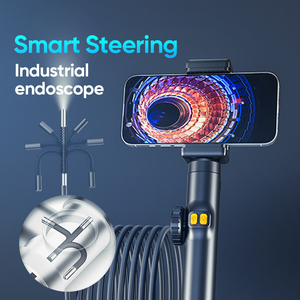 Caméra endoscopique avec 6 lumières réglables, objectif étanche bidirectionnel de 6 mm/8 mm, l'outil essentiel pour les techniciens de réparation - Product Image 4