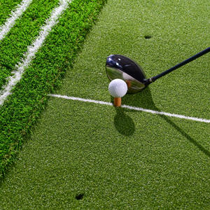 Source Factory Golf Practice <b>Mat</b> With Swing Guide Lines White Line Long And Short Grass Hitting <b>Mat</b> - Product Image 1